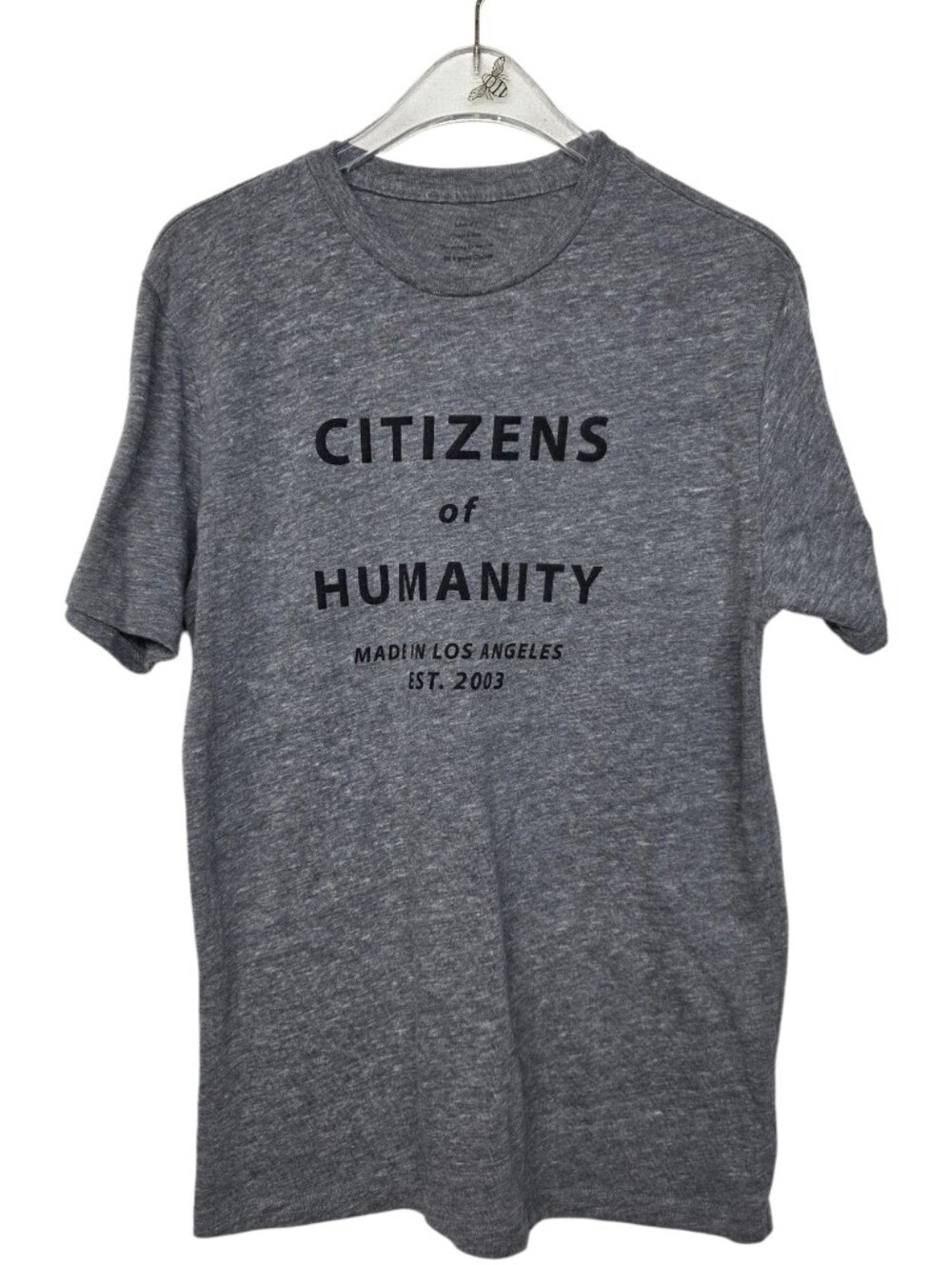 Citizens Of Humanity Heather Gray Logo Tee